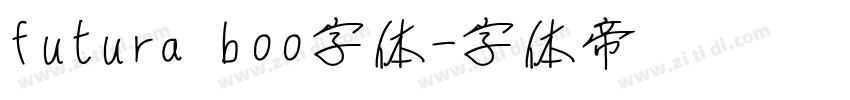 futura boo字体字体转换